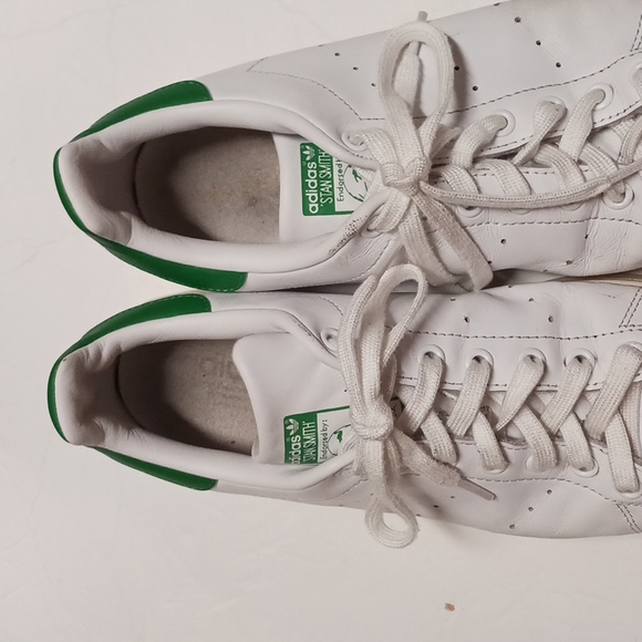 Adidas Originals Stan Smith Shoes Sneakers White Green M20324 Men's Size 10,2015 - Picture 3 of 8